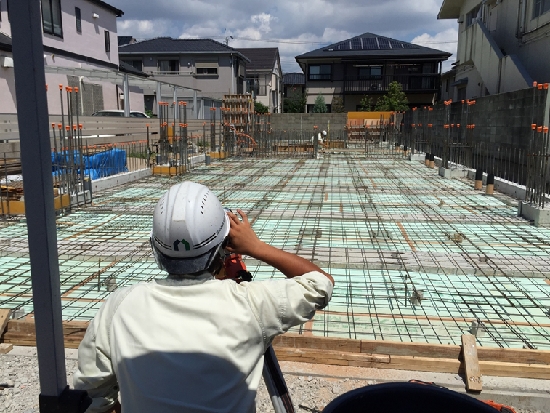 西宮マンション建築現場リポート 土間コンクリート打ちを控えて 三和建設のコンクリート住宅 ｂｌｏｇ