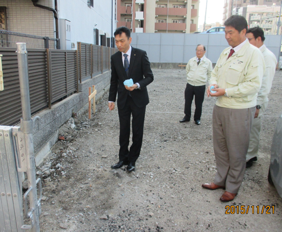 工事の安全を祈願 四方清め祓いの儀 ｒｃの家 西宮モデル現場リポート 三和建設のコンクリート住宅 ｂｌｏｇ