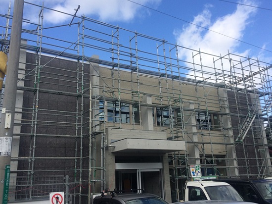 堺市で建築中の医院建築現場のリポート