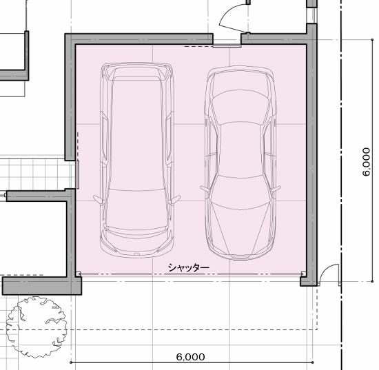 住まいのこだわり ビルトインガレージのある家 三和建設のコンクリート住宅 ｂｌｏｇ