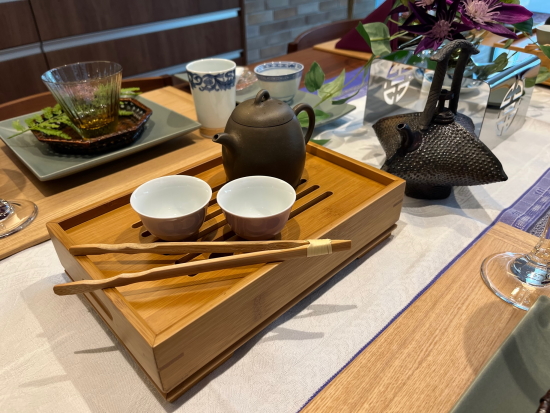 夏色～モダンシノワな飲茶を愉しむテーブル④中国茶の茶器