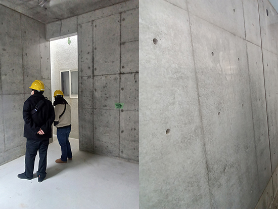 RC住宅構造見学会レポート_ご見学風景_打放壁