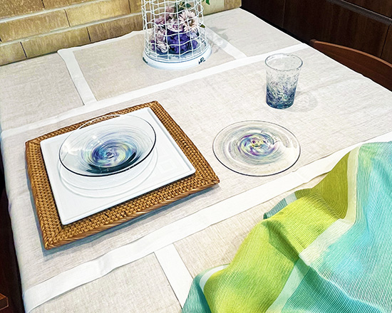 2026春夏ホームステージング_ブリッジランナーをクロス使い 2026春夏ホームステージング_ブリッジランナーをクロス使い